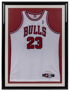 Michael Jordan Signed 1998 Chicago Bulls Jersey UDA COA Framed 35.5x47: Michael Jordan Signed 1998 Chicago Bulls Jersey UDA COA Framed 35.5x47 Celebrate the legacy of basketball legend Michael Jordan with this signed 1998 Pro Cut Chicago Bulls jersey, a remarkable piece