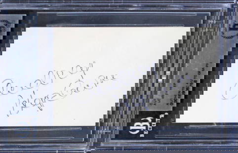 Audrey Hepburn Signed Business Card Breakfast At Tiffany's Beckett Authenticated: Audrey Hepburn Signed Business Card Breakfast At Tiffany's Beckett Authenticated This authentic business card has been personally signed by the legendary Audrey Hepburn, known for her iconic role in t