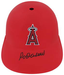 Rod Carew Autographed Los Angeles Angels Souvenir Batting Helmet with COA: Rod Carew Autographed Los Angeles Angels Souvenir Batting Helmet with COA This is a Rod Carew signed Los Angeles Angels souvenir batting helmet, a must-have collectible for any baseball fan. The