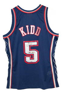 Jason Kidd Signed Mitchell & Ness Swingman Jersey Size L New Jersey Nets Fanatics Authentic: Jason Kidd Signed Mitchell & Ness Swingman Jersey Size L New Jersey Nets Fanatics Authentic Celebrate the legacy of basketball legend Jason Kidd with this autographed Mitchell & Ness Swingman jersey