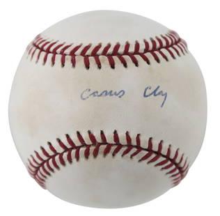 Muhammad Ali Signed 1994 World Series Baseball JSA Authenticated: Muhammad Ali Signed 1994 World Series Baseball JSA Authenticated This authentic 1994 World Series Logo Baseball has been personally signed by the legendary Muhammad Ali, also known as Cassius Clay. As