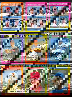 1975 Topps Complete Baseball Card Set 660 Cards Yount Brett Aaron RC: 1975 Topps Complete Baseball Card Set 660 Cards Yount Brett Aaron RC This listing features a complete set of 1975 Topps Baseball Cards, comprising all 660 cards from the season. The set includes notab
