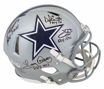 Dallas Cowboys Signed F/S Speed Proline Helmet by Prescott Smith Parsons Dorsett BAS: Dallas Cowboys Signed F/S Speed Proline Helmet by Prescott Smith Parsons Dorsett BAS This authentic full-size Riddell Speed Proline helmet is a must-have for any Dallas Cowboys fan. Personally