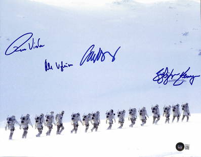 Star Wars Empire Strikes Back Hoth Troopers 11x14 Autographed Photo Beckett LOA: Star Wars Empire Strikes Back Hoth Troopers 11x14 Autographed Photo Beckett LOA Capture a piece of cinematic history with this autographed 11x14 color photograph featuring the Hoth Rebel Troopers from