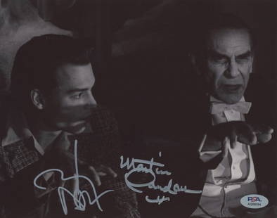 Johnny Depp Martin Landau Ed Wood Signed 8x10 Photo PSA/DNA Certified: Johnny Depp Martin Landau Ed Wood Signed 8x10 Photo PSA/DNA Certified This stunning 8x10 photograph features authentic signatures from acclaimed actors Johnny Depp and Martin Landau, known for their r