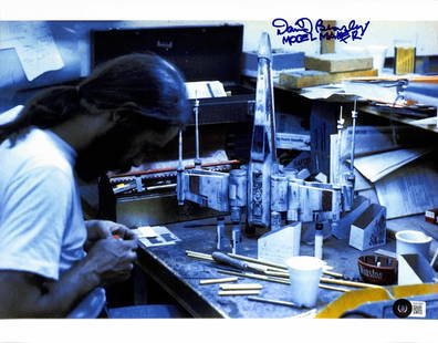 David Beasley Signed 11x14 Star Wars X-Wing Photo Beckett Certified: David Beasley Signed 11x14 Star Wars X-Wing Photo Beckett Certified This stunning 11x14 photograph features the Rebel X-Wing Fighter from Star Wars, beautifully signed in blue permanent marker by Davi