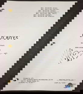 Michael Bay Autographed Bad Boys Movie Script Beckett Authenticated: Michael Bay Autographed Bad Boys Movie Script Beckett Authenticated This original movie script for 'Bad Boys' is signed by director Michael Bay. The autograph has been authenticated by Beckett,