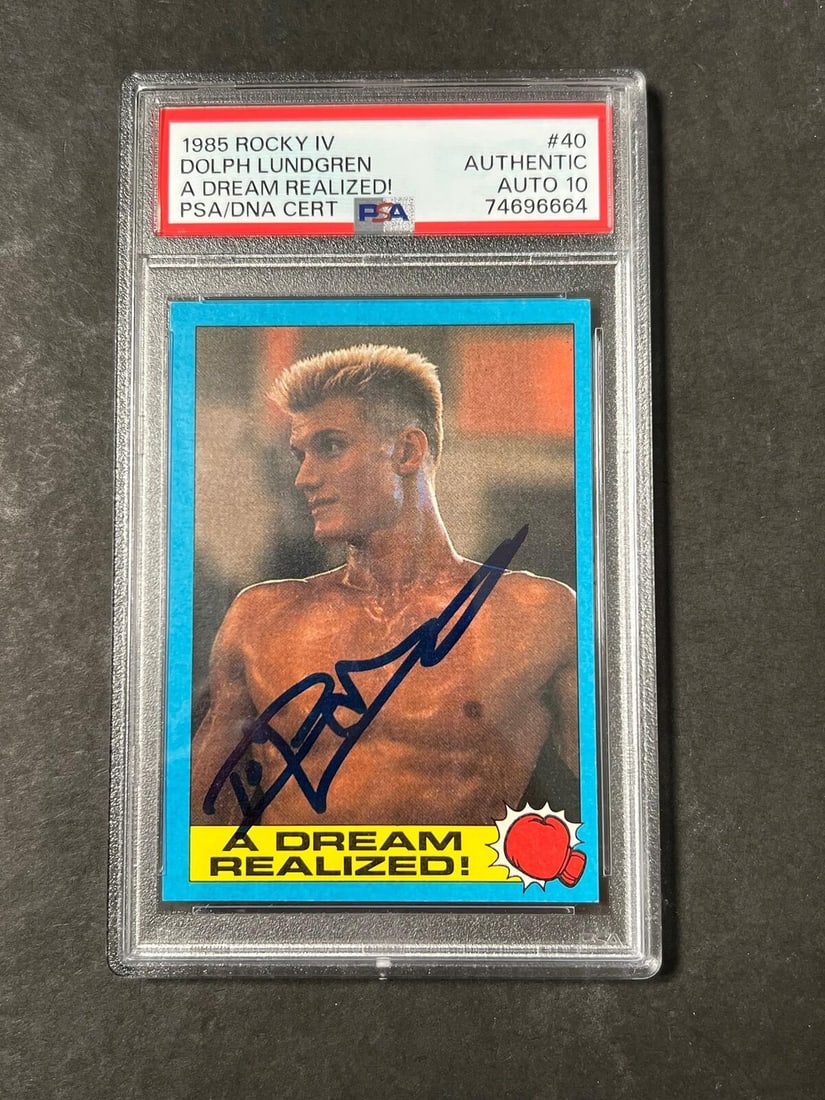 Pele Signed Topps Match Attax Psa 9 Auto