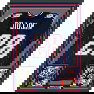 Framed Autographed Corey Dillon New England Patriots Jersey BAS COA: Framed Autographed Corey Dillon New England Patriots Jersey BAS COA This is an authentic, framed autographed jersey of NFL star Corey Dillon, showcasing his number and colors from the New England