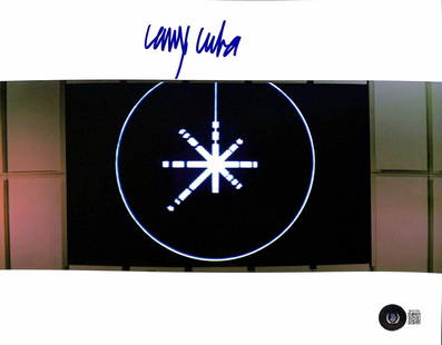 Larry Cuba Signed 8x10 Star Wars Photo Beckett Authenticated: Larry Cuba Signed 8x10 Star Wars Photo Beckett Authenticated This autographed 8x10 color photograph features Larry Cuba, the renowned ILM computer graphics designer responsible for creating the visual