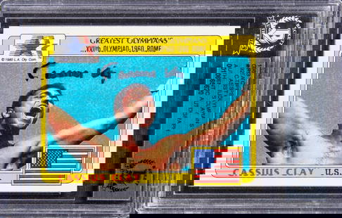 1983 Topps Muhammad Ali Signed Boxing Card BGS: 1983 Topps Muhammad Ali Signed Boxing Card BGS 1983 Topps Greatest Olympians Cassius Clay Muhammad Ali Signed Boxing Card BGS. Condition: Pre-Owned. Specifications Sport: Boxing Condition: Pre-Owned W
