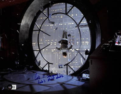 Colin Skeaping Signed 11x14 Star Wars Photograph Beckett Authenticated Luke's Stunt Double: Colin Skeaping Signed 11x14 Star Wars Photograph Beckett Authenticated Luke's Stunt Double This autographed 11x14 photograph features Colin Skeaping, the stuntman who portrayed Luke Skywalker in "Star