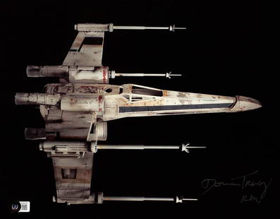Donna Tracy Signed Star Wars X-Wing 11x14 Photo Beckett Authenticated: Donna Tracy Signed Star Wars X-Wing 11x14 Photo Beckett Authenticated This 11x14 color photograph features a striking image of the X-Wing Fighter from Star Wars: A New Hope, autographed by Donna Tracy