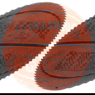 1996-97 Utah Jazz Signed Game Used Basketball Karl Malone BAS COA: 1996-97 Utah Jazz Signed Game Used Basketball Karl Malone BAS COA This game-used Spalding basketball signed by 20 Utah Jazz members circa 1996-97 features excellent evidence of game use and comes