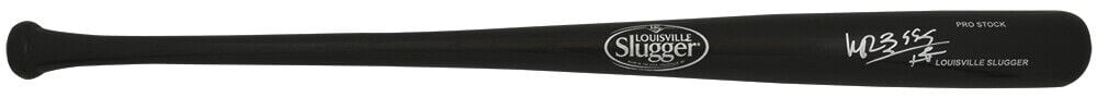 Manny Ramirez Signed Louisville Slugger Bat 555 HR Beckett Authenticated: Manny Ramirez Signed Louisville Slugger Bat 555 HR Beckett Authenticated This Louisville Slugger Pro Stock black baseball bat is signed by MLB star Manny Ramirez, featuring the inscription '555 HR'. T
