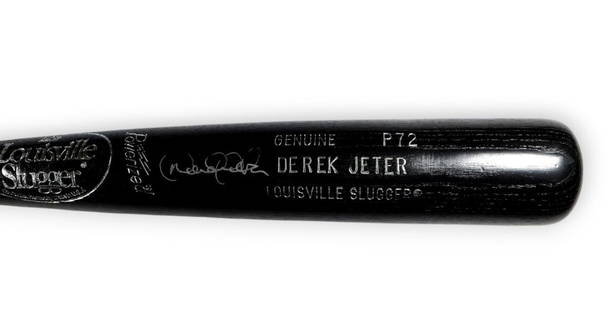 Derek Jeter Autographed Game Model Bat Yankees JSA Certified: Derek Jeter Autographed Game Model Bat Yankees JSA Certified This authentic Derek Jeter signed game model bat is a must-have for any New York Yankees fan. Featuring the iconic signature of the legenda