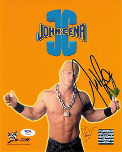 John Cena 8x10 Signed Photo with PSA/DNA Authentication WWE: John Cena 8x10 Signed Photo with PSA/DNA Authentication WWE Up for sale is a professionally printed 8x10 photograph signed by John Cena of the WWE. The autograph of John on this photo was authenticate
