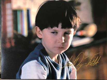 Seamus Davey Fitzpatrick Autographed 11x14 Photo The Omen: Seamus Davey Fitzpatrick Autographed 11x14 Photo The Omen This is an original 11x14 photograph from the movie "The Omen," autographed by Seamus Davey Fitzpatrick. The photograph is signed in gold shar