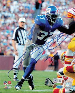 James Butler signed 8x10 photo New York Giants - BAS: James Butler signed 8x10 photo New York Giants - BAS This is an original signed 8x10 color photograph of James Butler, the New York Giants Super Bowl Champion. The image captures Butler, wearing his b