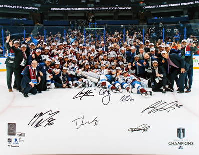 Colorado Avalanche Signed 16x20 Photo LE #7/100 MacKinnon Landeskog Makar Rantanen Kuemper: Colorado Avalanche Signed 16x20 Photo LE #7/100 MacKinnon Landeskog Makar Rantanen Kuemper This limited edition 16x20 photo features the autographs of five prominent players of the Colorado Avalanche: