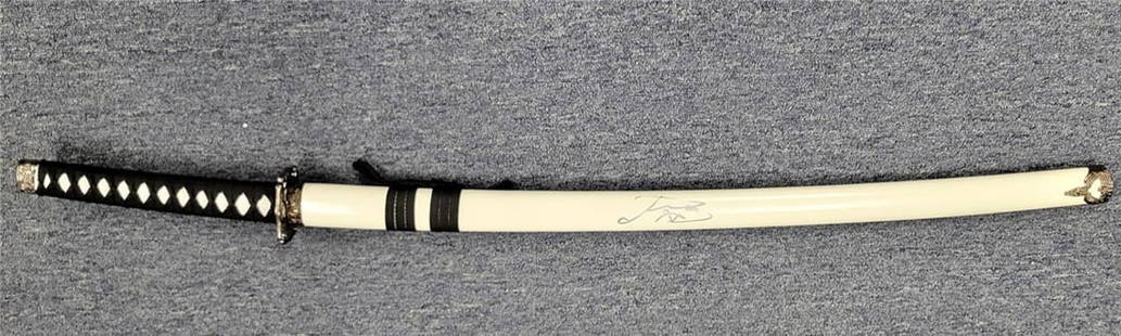 Anna Sawai Signed 38 inch Katana Sword Prop from Shogun Beckett Authenticated: Anna Sawai Signed 38 inch Katana Sword Prop from Shogun Beckett Authenticated Presenting an original movie prop - the 38" Katana Sword from the show Shogun, signed by Anna Sawai. This authentic piece
