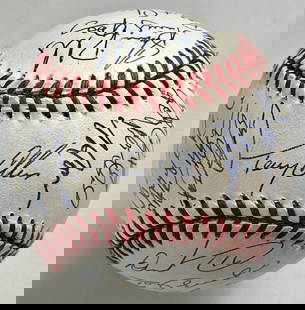1996 Houston Astros Team Signed Baseball 31 Signatures Biggio Bagwell Collins: 1996 Houston Astros Team Signed Baseball 31 Signatures Biggio Bagwell Collins Celebrate the legacy of the 1996 Houston Astros with this team-signed Official Rawlings National League baseball. Authenti