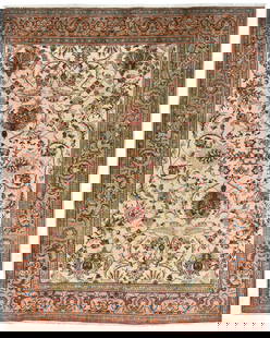 Vintage Handmade Wool Oriental Rug 10'0 x 12'6 Floral Design Traditional Area Carpet: Vintage Handmade Wool Oriental Rug 10'0 x 12'6 Floral Design Traditional Area Carpet Enhance your living space with this stunning 10'0" x 12'6" ft semi-antique handmade wool Oriental rug. Featuring a