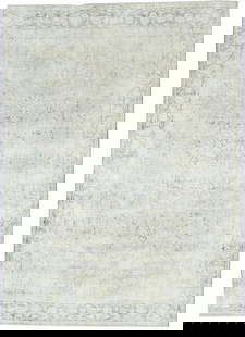 Vintage 1960s Hand-Knotted Oriental Rug 7'4 x 10'6 Floral Wool Carpet: Vintage 1960s Hand-Knotted Oriental Rug 7'4 x 10'6 Floral Wool Carpet Discover this exquisite Vintage Large Antique Oriental Rug, a stunning addition to any space. Measuring 7'4" x 10'6", this hand-kn