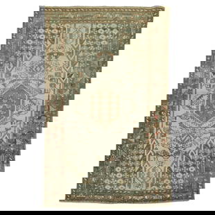 Persian Malayer Rug 41 x 60 Hand-Knotted Wool Early 20th Century: Persian Malayer Rug 41 x 60 Hand-Knotted Wool Early 20th Century Introducing a stunning Persian Mazlagan Malayer rug, a beautiful addition to any home. This early 20th-century piece showcases intricat