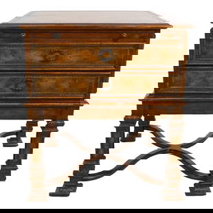 Theodore Alexander Greek Key Leather Top Mahogany End Table: Theodore Alexander Greek Key Leather Top Mahogany End Table This Theodore Alexander end table combines timeless design with exceptional craftsmanship. Featuring a Greek key tooled leather top, this ta