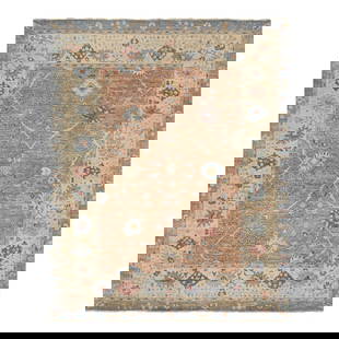 Apadana Artisan Tabriz Style Handmade Wool Rug 7'10 x 10 Brown: Apadana Artisan Tabriz Style Handmade Wool Rug 7'10 x 10 Brown Apadana's Artisan Line offers a reimagined take on antique rugs, providing an elegant way to infuse a striking antique aesthetic into any