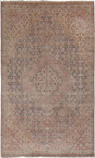 4.6 x 7.8 Vintage Tabriz Handwoven Area Rug Wool Antique Charm: 4.6 x 7.8 Vintage Tabriz Handwoven Area Rug Wool Antique Charm Discover the timeless elegance of this Vintage Tabriz Area Rug, measuring 4.6 ft x 7.8 ft (54 in x 92 in). This exquisite piece features