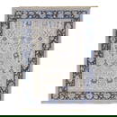 Beige Floral Pattern Wool Rug from Apadana Artisan Collection 9'2 x 12'1