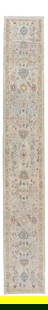 Stunning Blue Sultanabad Wool Runner 2'10 x 19'3 Hand-Knotted Floral Design: Stunning Blue Sultanabad Wool Runner 2'10 x 19'3 Hand-Knotted Floral Design Enhance your space with this stunning Blue Long Modern Sultanabad Wool Runner. This hand-knotted wool rug features a captiva