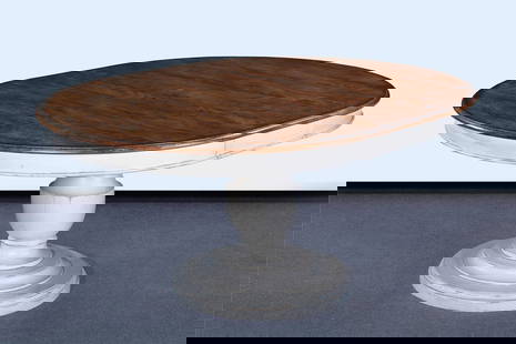 Scottsdale Dining Table with Leaf - Antique White & Pecan Top: Scottsdale Dining Table with Leaf - Antique White & Pecan Top Introducing the Scottsdale Dining Table, a stunning piece crafted in an old-world style that beautifully blends antique charm with modern