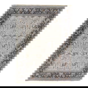 Persian Tabriz Style Handmade Wool Rug Beige Gray 9'11 x 13'11: Persian Tabriz Style Handmade Wool Rug Beige Gray 9'11 x 13'11 Elevate your home decor with this exquisite Persian Tabriz Style Handmade Rug, part of the Artisan line, designed to bring a striking ant