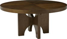Theodore Alexander Catalina Round Dining Table in Earth Finish