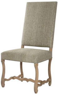 Zentique Freija Silk Side Chair 47H 20W 19D Beige Oyster Gray: Zentique Freija Silk Side Chair 47H 20W 19D Beige Oyster Gray Introducing the Elegant Traditional Freija Silk Side Chair, a stunning addition to your home decor. This chair features a sophisticated Fr