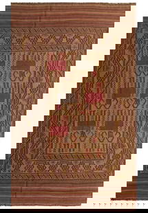 6.2 x 9.8 Afghan Tribal Wool Kilim Rug with Animal Motifs: 6.2 x 9.8 Afghan Tribal Wool Kilim Rug with Animal Motifs Introduce a touch of traditional Afghan artistry to your home with this striking 6' x 10' Afghan Tribal Wool Kilim Rug, featuring captivating