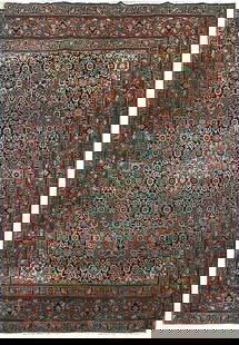 Antique Persian Lavar Rug 4.2 x 5.10 Hand-Knotted Wool 1900s: Antique Persian Lavar Rug 4.2 x 5.10 Hand-Knotted Wool 1900s Discover the timeless beauty of this Authentic Antique Persian Lavar Rug, crafted in the 1900s. This exquisite area rug showcases the rich