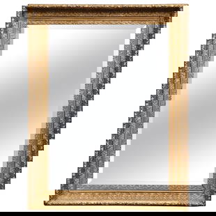 19th Century French Louis Philippe Giltwood Mirror with Floral Motifs: 19th Century French Louis Philippe Giltwood Mirror with Floral Motifs This exquisite 19th Century French Louis Philippe giltwood wall mirror features a stunning gold leaf finish and intricate foliage
