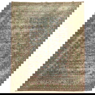 Zabihi Collection Antique Persian Malayer Rug 9'9 x 12'1 Hand-Woven Wool: Zabihi Collection Antique Persian Malayer Rug 9'9 x 12'1 Hand-Woven Wool Experience the elegance of the Zabihi Collection Antique Persian Room Size Rug, an exquisite piece that seamlessly blends artis