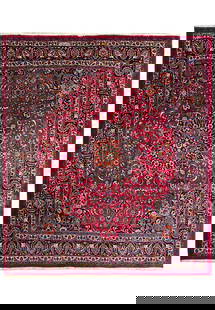 10 x 11.6 ft Signed Persian Rug Unique Squarish Design: 10 x 11.6 ft Signed Persian Rug Unique Squarish Design This exquisite Persian rug features a unique squarish size of 10.0 x 11.6 feet, showcasing intricate craftsmanship and vibrant colors that enhanc