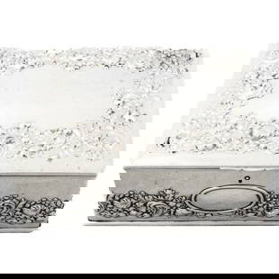 Antique Gorham Sterling Silver Jewelry Box Circa 1900 Velvet Lined 3x7x5: Antique Gorham Sterling Silver Jewelry Box Circa 1900 Velvet Lined 3x7x5 This exquisite sterling silver jewelry box, dating back to circa 1900, showcases the elegance of the Victorian era. Crafted in