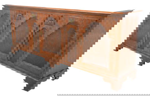 Baker Milling Road Walnut Continental Credenza Dovetailed Construction: Baker Milling Road Walnut Continental Credenza Dovetailed Construction This exquisite Baker Milling Road Walnut Continental Credenza showcases timeless craftsmanship with its dovetailed drawer constru