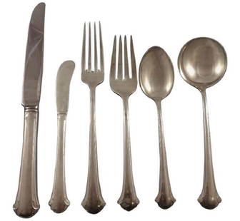 Towle Chippendale Sterling Silver Flatware Set 48 Pieces with Storage Chest: Towle Chippendale Sterling Silver Flatware Set 48 Pieces with Storage Chest Introducing the exquisite Chippendale by Towle Sterling Silver Flatware Set, a stunning collection of 48 pieces that embodie
