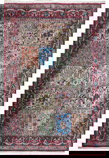 Genuine Persian Bakhtiar Rug 7.3 x 10.2 ft Garden Panel Design: Genuine Persian Bakhtiar Rug 7.3 x 10.2 ft Garden Panel Design Experience the beauty of this genuine hand-knotted Persian Bakhtiar rug, expertly woven by the Bakhtiari tribe in the scenic Zagros Mount