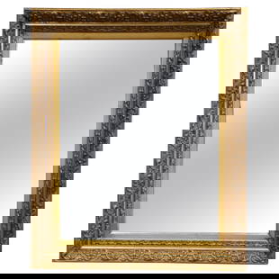 Antique 19th Century French Louis Philippe Giltwood Mirror with Floral Motifs: Antique 19th Century French Louis Philippe Giltwood Mirror with Floral Motifs This exquisite 19th Century French Louis Philippe Giltwood Wall Mirror features elegant foliage motifs and is a stunning a