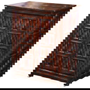 Early 18th Century Spanish Baroque Carved Walnut Buffet Cabinet: Early 18th Century Spanish Baroque Carved Walnut Buffet Cabinet This exquisite Early 18th Century Spanish Catalan Carved Walnut Two-Door Buffet Cabinet is a stunning example of Baroque craftsmanship.