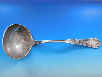 Duchess Seymour Sterling Silver Soup Ladle 12 inch Heavy 10.2oz: Duchess Seymour Sterling Silver Soup Ladle 12 inch Heavy 10.2oz This stunning soup ladle, crafted by Seymour in the elegant Duchess pattern, showcases the beauty of bright-cut sterling silver. With a